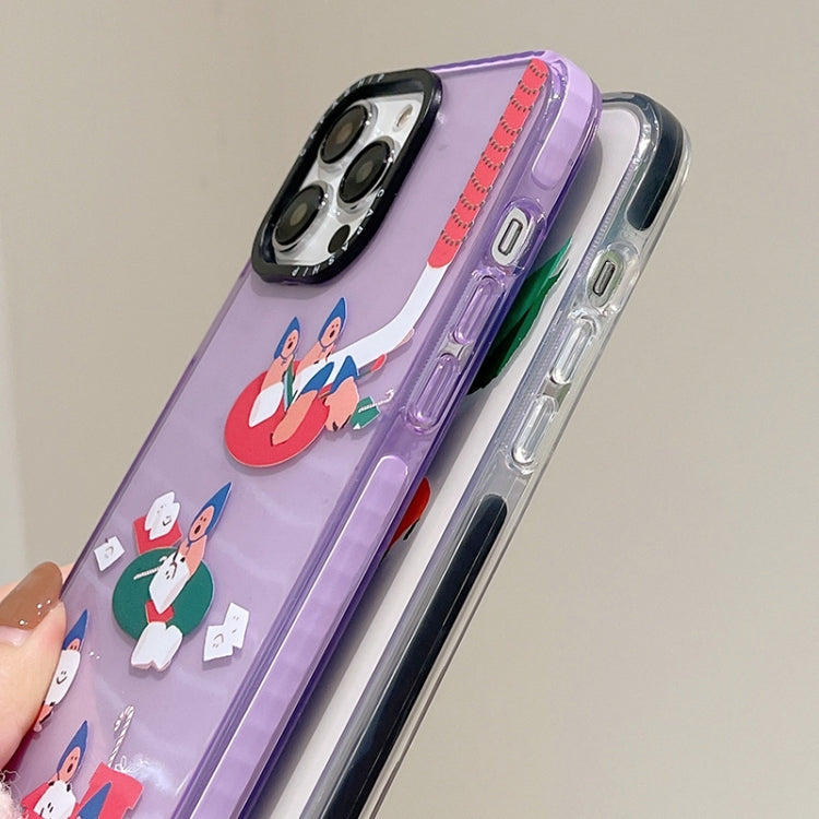 Simple Illustration Pattern Full Coverage Phone Case, For iPhone 13 Pro Max
