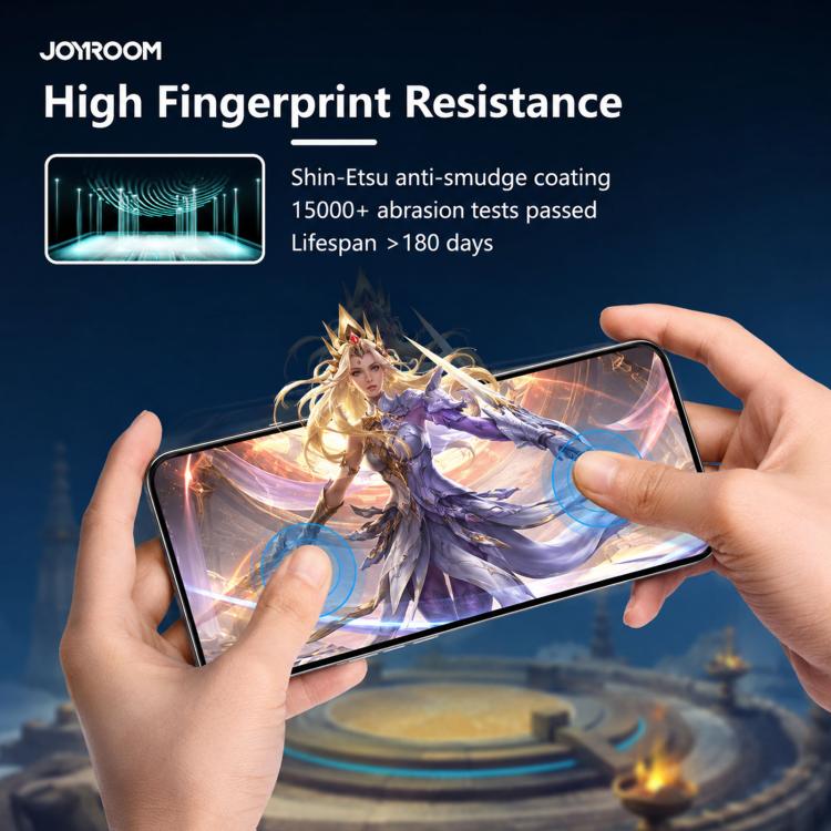 JOYROOM Knight Series 2.5D Full Screen HD Tempered Glass Film, For iPhone 18 Pro, For iPhone 18 Pro Max, For iPhone 17 Pro Max, For iPhone 17 Pro, For iPhone 17, For iPhone 17 Air, For iPhone 15 Pro Max, For iPhone 15 Pro