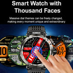 HT30 1.7 inch IP68 Waterproof Camouflage Silicone Band Smart Watch, Support Flashlight / Banknote Detector Light / Compass