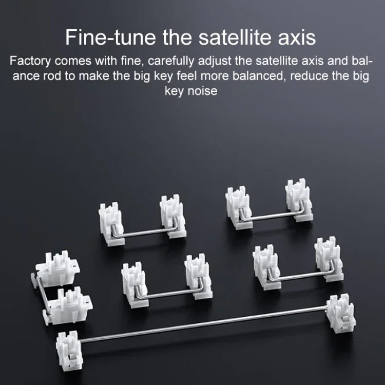 AULA F87 87 Keys Wired/2.4G/Bluetooth Three Model Customized RGB Mechanical Keyboard