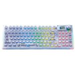 AULA F98Pro V3 99 Keys Wired/2.4G/Bluetooth Three Model RGB Mechanical Keyboard, Ice Crystal Shaft
