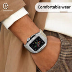 RedPepper Armor Metal Case Integrated Silicone Watch Band, For Apple Watch 44mm / 45mm
