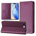 RC01 Dual-Folded Magnetic Suction RFID Leather Phone Case, For iPhone 7 Plus / 8 Plus