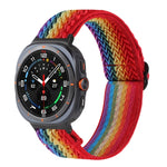 Wave Pattern Nylon Braided Watch Band, For Samsung Galaxy Watch Ultra 47mm / Ultra 2025