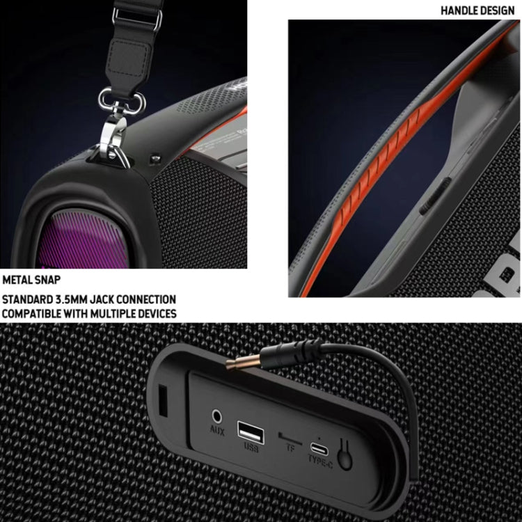 HOPESTAR A60 100W Outdoor Portable IPX6 Waterproof Bluetooth Speaker with Microphone