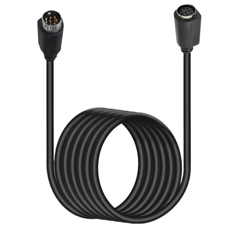 90 Degree mini DIN 8 Pin TV Audio Adapter Cable S-Video TV Box Cable, 0.5m, 1.8m, 3m