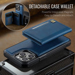 AutSpace A13 MagSafe Magnetic RFID Flip Card Bag Phone Case, For iPhone 12 Pro Max, For iPhone 12 Pro