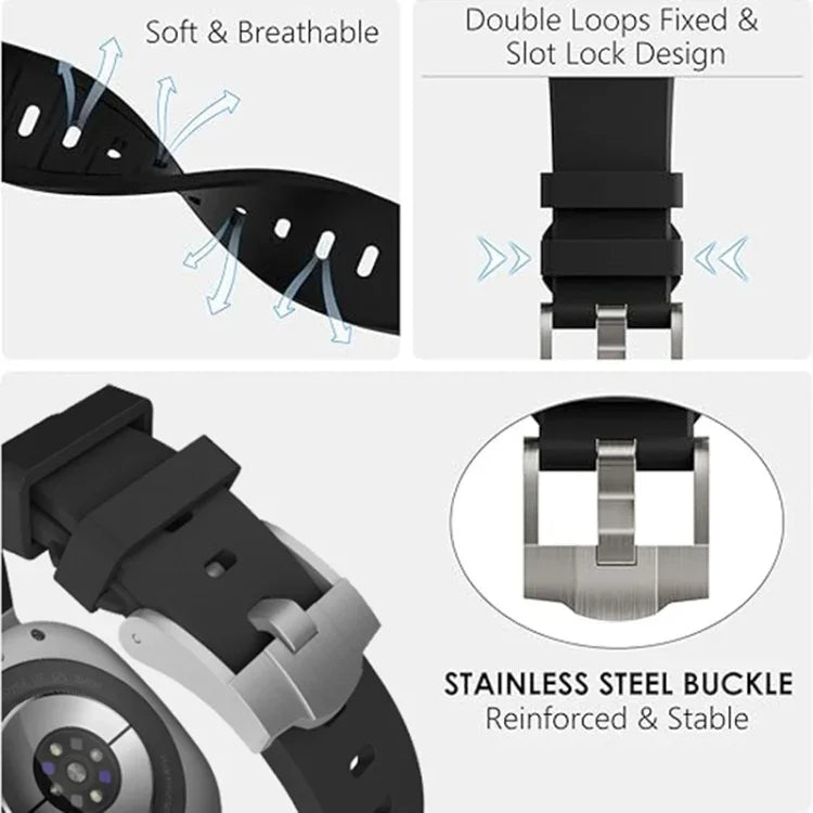AP Series Liquid Silicone Watch Band, For Samsung Galaxy Watch Ultra 47mm / Ultra 2025