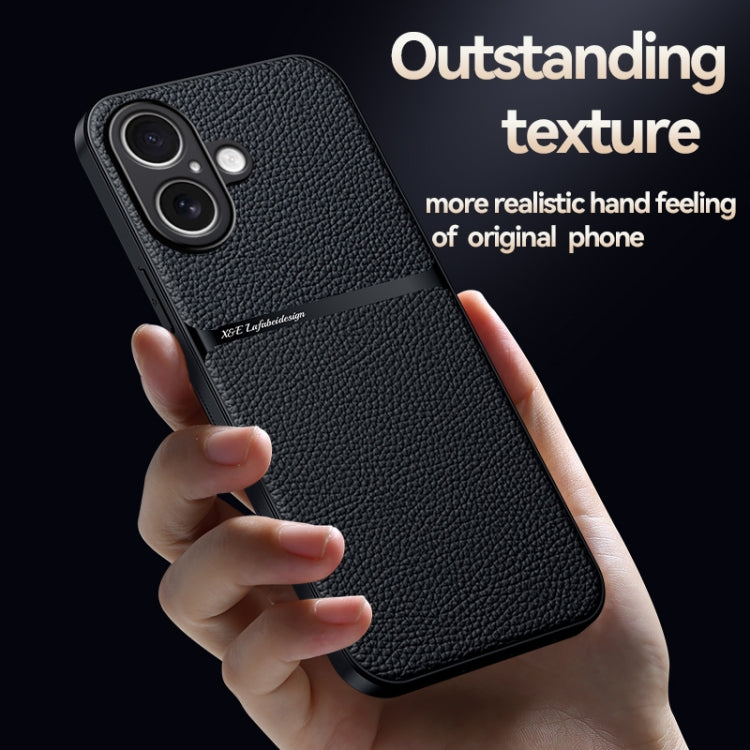 Litchi Leather Magnetic Full Coverage Shockproof Phone Case, For iPhone 16, For iPhone 15 Pro Max, For iPhone 15 Pro, For iPhone 15 Plus, For iPhone 15, For iPhone 14 Plus, For iPhone 14, For iPhone 14 Pro