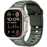 Single Nail Dual-Color Multi-hole Silicone Watch Band, For Apple Watch 46mm / 49mm / 45mm / 44mm