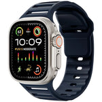 Single Nail Dual-Color Multi-hole Silicone Watch Band, For Apple Watch 46mm / 49mm / 45mm / 44mm