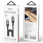 Yesido CA184 PD27W 3A USB-C / Type-C to 8 Pin Charging Data Cable, Length: 2m, CA184