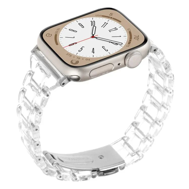 Small Waist Rhombus Three-bead Resin Watch Band, For Apple Watch 46mm / 49mm / 45mm / 44mm, For Apple Watch 42mm / 41mm / 40mm / 38mm