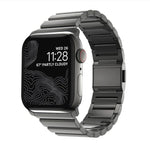 Norman Clasp One-Bead Stainless Steel Watch Band, For Apple Watch 46mm / 49mm / 45mm / 44mm