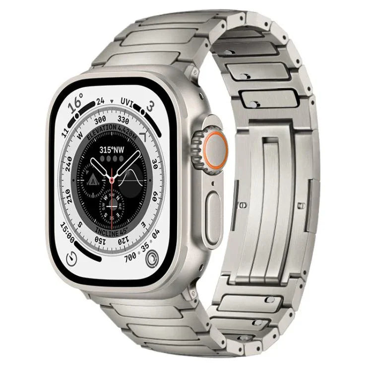 Integrated I-Shaped Quick Release Titanium Alloy Watch Band, For Apple Watch 46mm / 49mm / 45mm / 44mm