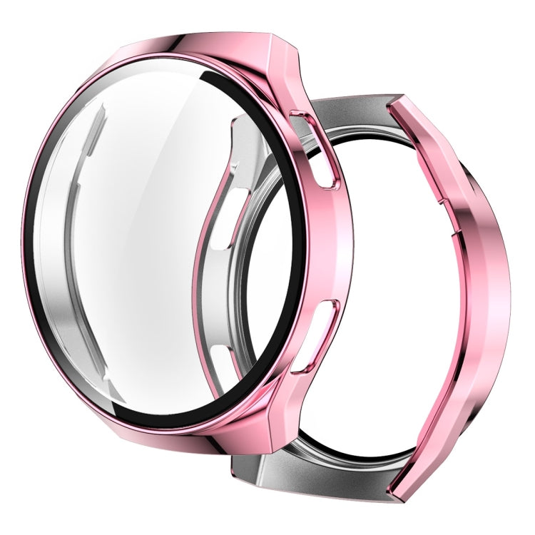 2 in 1  Tempered Glass Screen Protector + Fully Plating PC Case, For Huawei Watch GT2e
