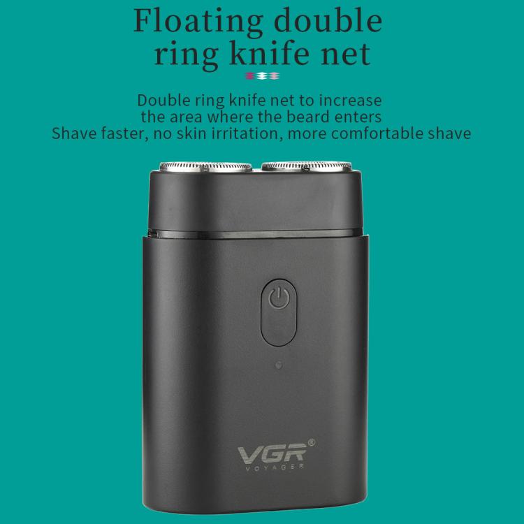VGR V-341 Rotating 2 Cuttter Head Portable Electric Shaver, V-341