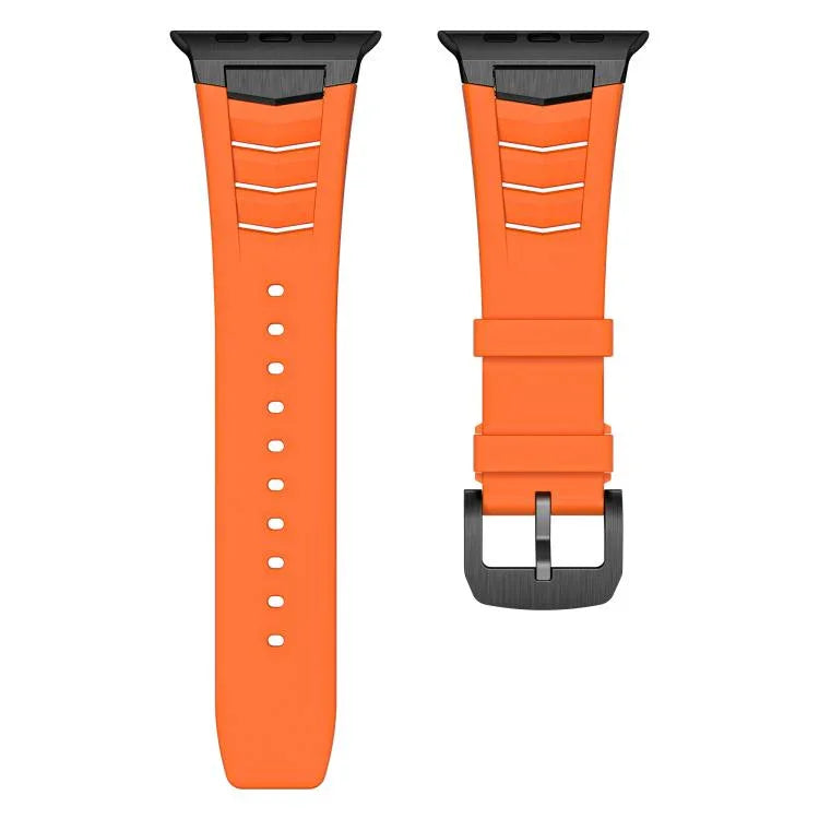 Stainless Steel Buckle Fluororubber Watch Band, For Apple Watch Ultra / Ultra 2 49mm