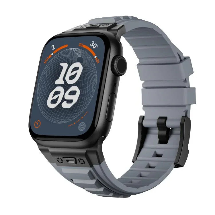 Kalebol High Stretch Silicone Armor Watch Band, For Apple Watch 46mm / 49mm / 45mm / 44mm