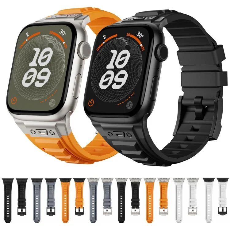 Kalebol High Stretch Silicone Armor Watch Band, For Apple Watch 46mm / 49mm / 45mm / 44mm