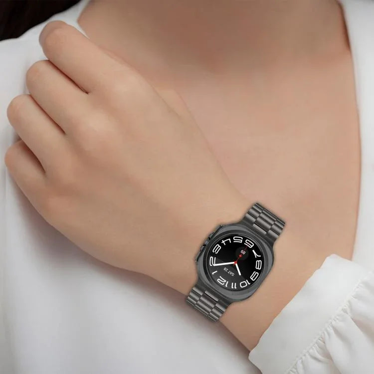 Kalebol Three-bead Steel Watch Band, For Samsung Galaxy Watch Ultra 47mm / Ultra 2025