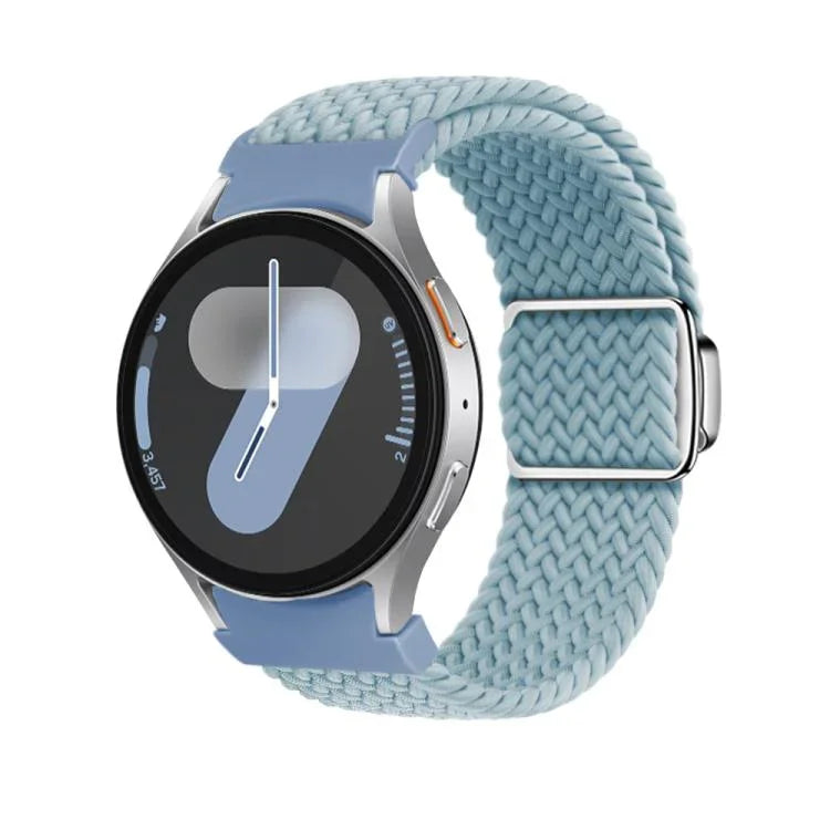 Kalebol Button Braided Loop Magnetic Buckle Watch Band, For Samsung Galaxy Watch 5 Pro / 6 / 7