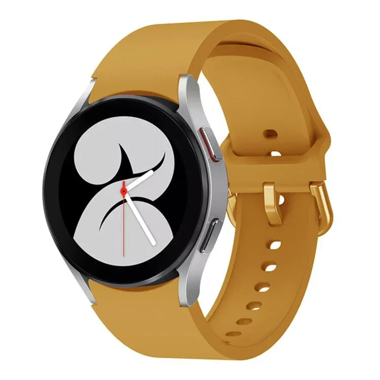 Kalebol Metal Pin Buckle Silicone Watch Band, For Samsung Galaxy Watch 7 / 6 / 5 / 4