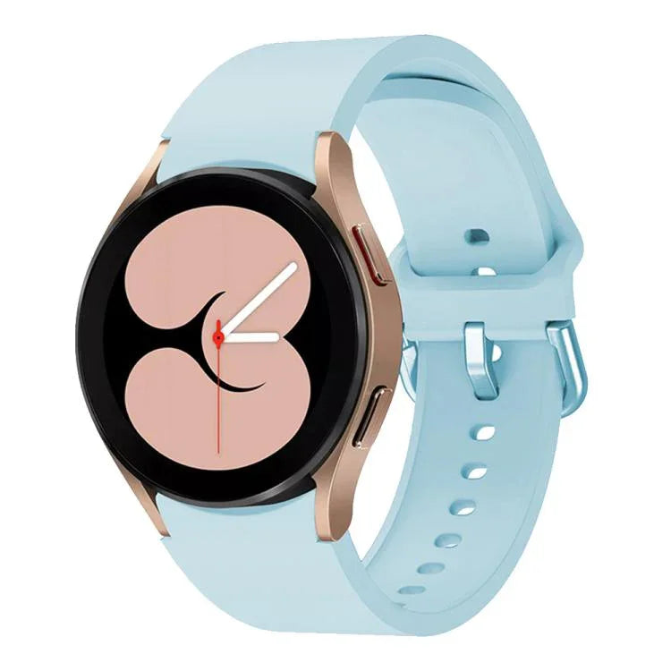 Kalebol Metal Pin Buckle Silicone Watch Band, For Samsung Galaxy Watch 7 / 6 / 5 / 4