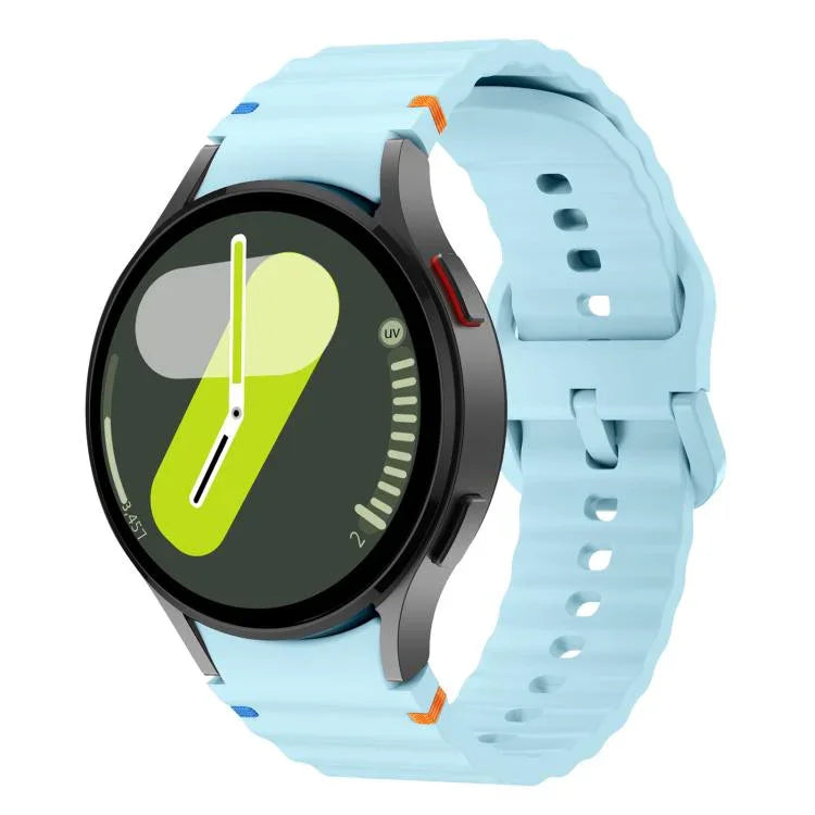 Kalebol Wave Stitching Silicone Watch Band, For Samsung Galaxy Watch 7  / 6 / 5 / 4