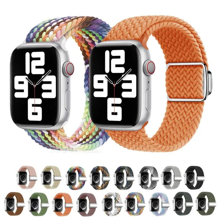 Kalebol Nylon Loop Magnetic Buckle Watch Band, For Apple Watch 46mm / 49mm / 45mm / 44mm, For Apple Watch 42mm / 41mm / 40mm / 38mm