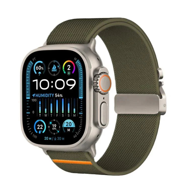 Kalebol Parachute Buckle Elastic Nylon Watch Band, For Apple Watch 46mm / 49mm / 45mm / 44mm, For Apple Watch 42mm / 41mm / 40mm / 38mm