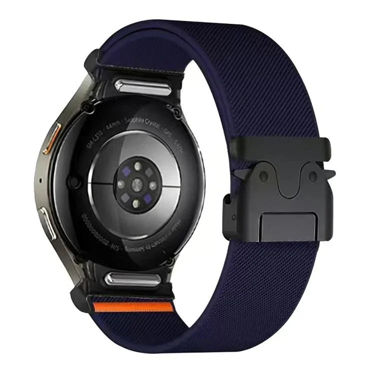 Press Button Connector Parachute Buckle Elastic Nylon Watch Band, For Samsung Galaxy Watch 7 / 6 / 5 / 4