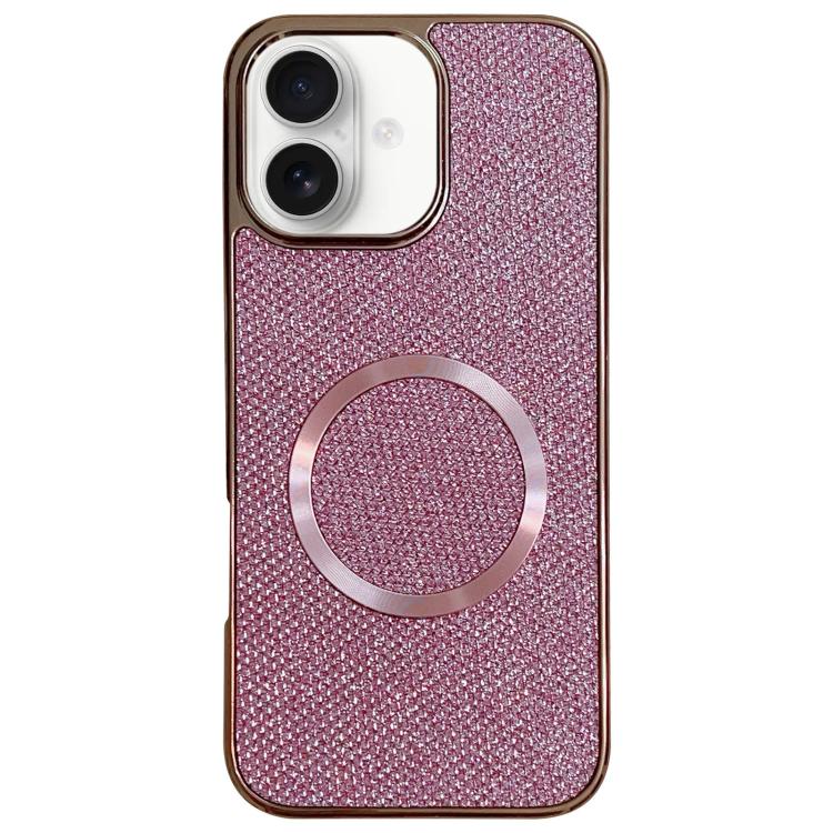 Electroplating PC Glitter Grain MagSafe Phone Case, For iPhone 17 Pro Max, For iPhone 17 Pro, For iPhone 16 Pro Max, For iPhone 16 Pro, For iPhone 16 Plus, For iPhone 16, For iPhone 15 Pro Max, For iPhone 15 Pro