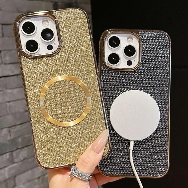 Electroplating PC Glitter Grain MagSafe Phone Case, For iPhone 13, For iPhone 12, For iPhone 12 Pro Max, For iPhone 12 Pro, For iPhone 11 Pro Max, For iPhone 11, For iPhone 11 Pro