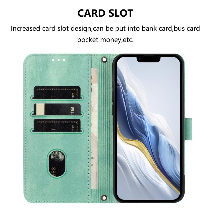 Line Splicing Buckle Retro Leather Phone Case, For iPhone 16 Pro, For iPhone 16 Plus, For iPhone 16, For iPhone 15 Pro Max, For iPhone 15 Pro, For iPhone 15 Plus