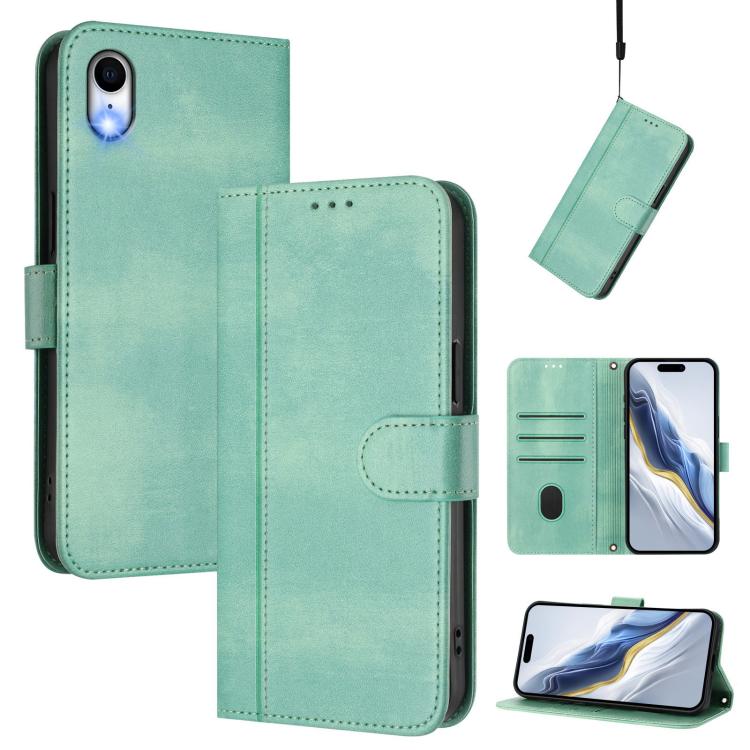 Line Splicing Buckle Retro Leather Phone Case, For iPhone 11 Pro Max, For iPhone 11, For iPhone 11 Pro, For iPhone X / XS, For iPhone XR, For iPhone XS Max