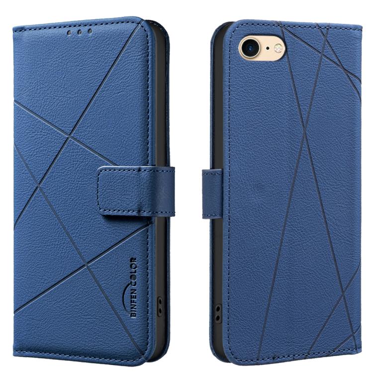 Geometric Pattern RFID Leather Phone Case, For iPhone 6 / 7 / 8 / SE, For iPhone 13 Pro Max, For iPhone 13 Pro, For iPhone 12 / 12 Pro, For iPhone 12 Pro Max, For iPhone 11 Pro Max, For iPhone 11, For iPhone 11 Pro