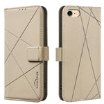 Geometric Pattern RFID Leather Phone Case, For iPhone 6 / 7 / 8 / SE, For iPhone 13 Pro Max, For iPhone 13 Pro, For iPhone 12 / 12 Pro, For iPhone 12 Pro Max, For iPhone 11 Pro Max, For iPhone 11, For iPhone 11 Pro