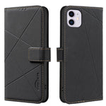 Geometric Pattern RFID Leather Phone Case, For iPhone 6 / 7 / 8 / SE, For iPhone 13 Pro Max, For iPhone 13 Pro, For iPhone 12 / 12 Pro, For iPhone 12 Pro Max, For iPhone 11 Pro Max, For iPhone 11, For iPhone 11 Pro