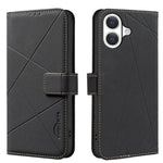 Geometric Pattern RFID Leather Phone Case, For iPhone 16e / 17e, For iPhone 17 Pro Max, For iPhone 17 Pro, For iPhone 17, For iPhone Air, For iPhone 16 Pro Max, For iPhone 16 Pro, For iPhone 16 Plus