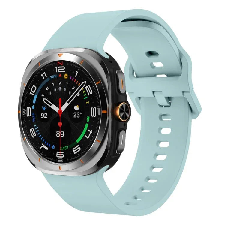 Solid Color Colorful Buckle Silicone Watch Band, For Samsung Galaxy Watch Ultra 47mm / Ultra 2025