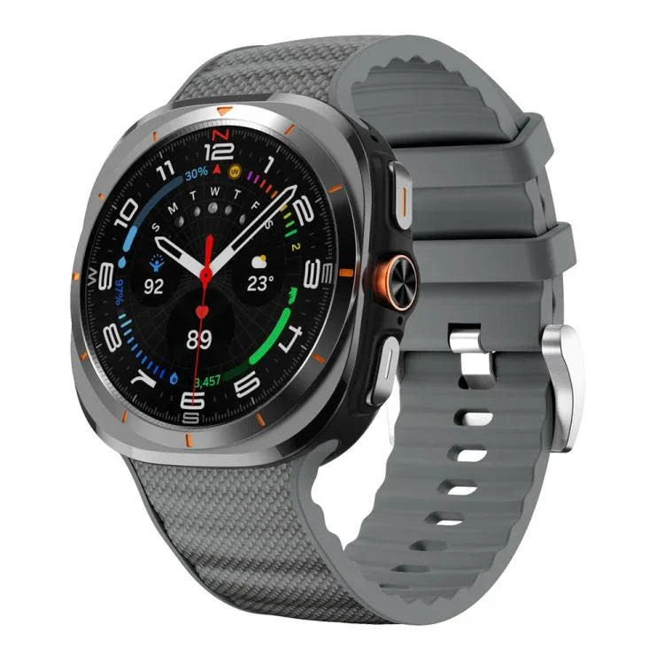 Solid Color Sports Silicone Watch Band, For Samsung Galaxy Watch Ultra 47mm / Ultra 2025