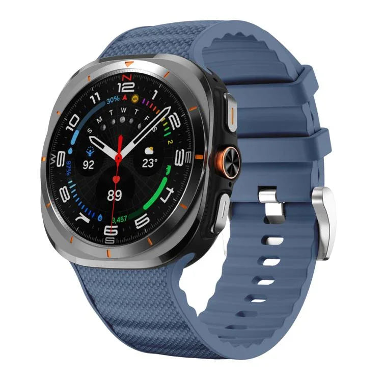 Solid Color Sports Silicone Watch Band, For Samsung Galaxy Watch Ultra 47mm / Ultra 2025