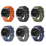 Solid Color Sports Silicone Watch Band, For Samsung Galaxy Watch Ultra 47mm / Ultra 2025