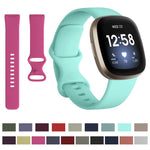 For Fitbit Versa 4 / Versa 3 / Sense2 / Sense xDfind Silicone Watch Band, S, L