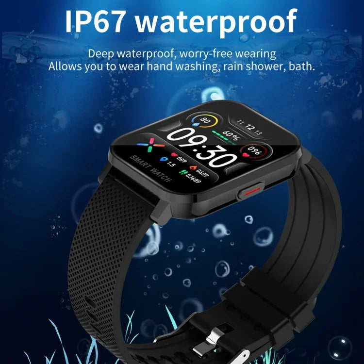 1.54 inch TFT Screen IP67 Waterproof Business Sport Silicone Strip Smart Watch, Support Sleep Monitor / Heart Rate Monitor / Blood Pressure Monitoring, Silicone Strip