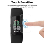 5pcs xDfind Soft Hydrogel Film Full Cover Front Protector, For Fitbit Charge 6, For Fitbit Versa 4, For Fitbit Charge 5, For Fitbit Luxe, For Fitbit Versa 3, For Fitbit Versa 2, For Fitbit Versa