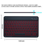 Colorful Backlight Bluetooth Keyboard Leather Tablet Case, For iPad Air 11 2024 / Air 11 2025, For iPad Air 5 / Air 4 10.9