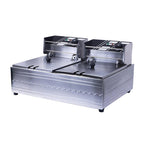 Multifunctional Commercial Stainless Steel Thick Electric Fryer Electric Boiler, Single Cylinder 6L, Single Cylinder 6L+Temperature Limiter, Single Cylinder 6L+Timer, Dual Cylinder 12L, Dual Cylinder 12L+Temperature Limiter, Dual Cylinder 12L+Timer    ...