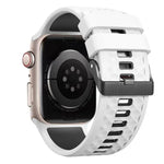 Diamond Texture Two Color Silicone Watch Band, For Apple Watch 46mm / 49mm / 45mm / 44mm